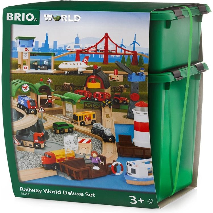 106-Piece-Railway-World-Deluxe-Train-Set-Preschool-25117902438487