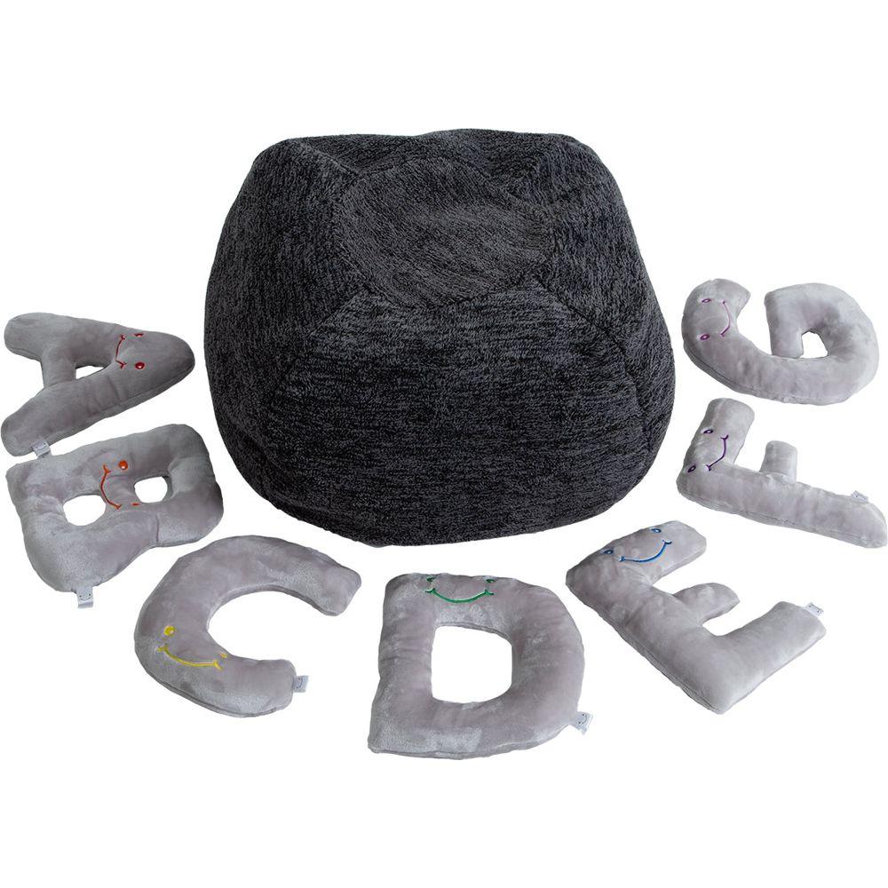 Alphabet-Plush-Set-Dove-Grey-Letters-with-Dark-Grey-Bag-Plush-25436002189399