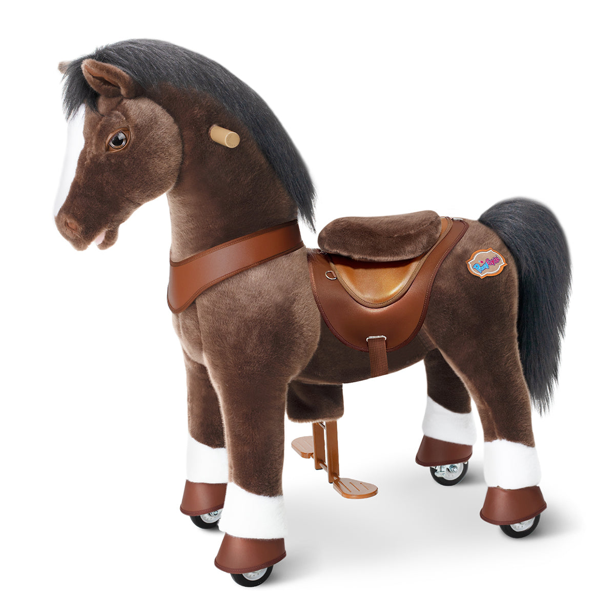 Chocolate-Brown-Model-Y-Horse-Ride-on-Toy-4-7-Years-Outdoor-25966910013527