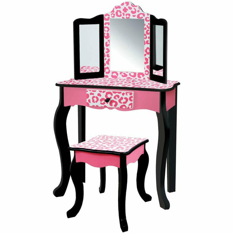 Fashion-Leopard-Prints-Gisele-Play-Vanity-Set-Pink-Black-Preschool-20867735650391